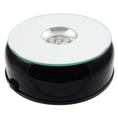 Black Cube Base with White Lights