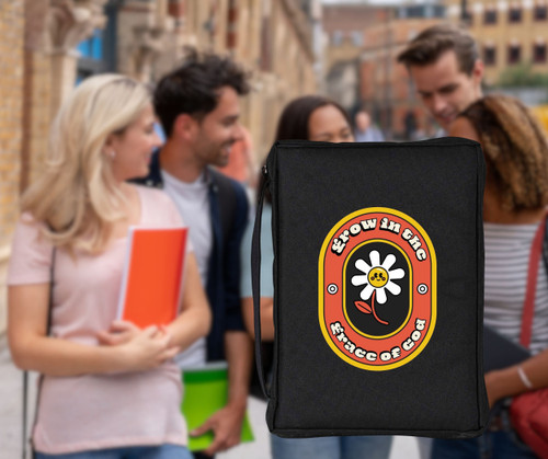 Bible Case Grow In Grace Black Medium