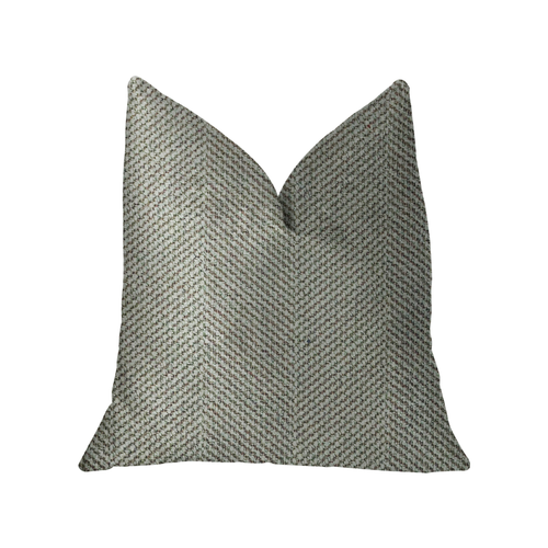 Plutus Jordyn Green and Gold Luxury Throw Pillow