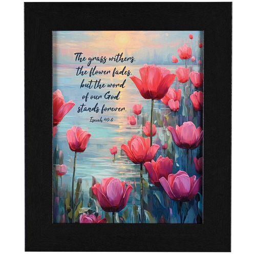 Framed Wall Art The Grass Withers 11x14