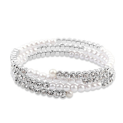 The Promise - Wrapped in Crystal and Pearls Bracelet