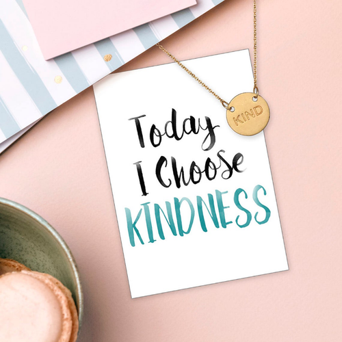 Kind Disk Necklace