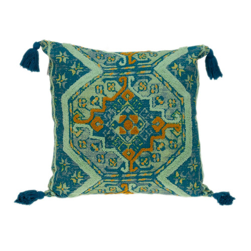 Homeroots Home Decor Multicolor Jacquard Woven Throw Pillow