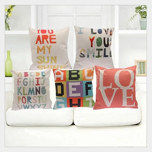 ABC of Love Cushion Covers