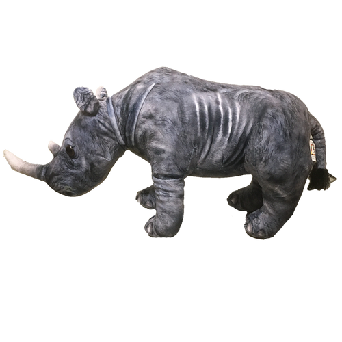 White Rhino Zoo Plush 14" Stuffed Animal