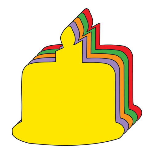 Birthday Cake Assorted Color Creative Cut-Outs