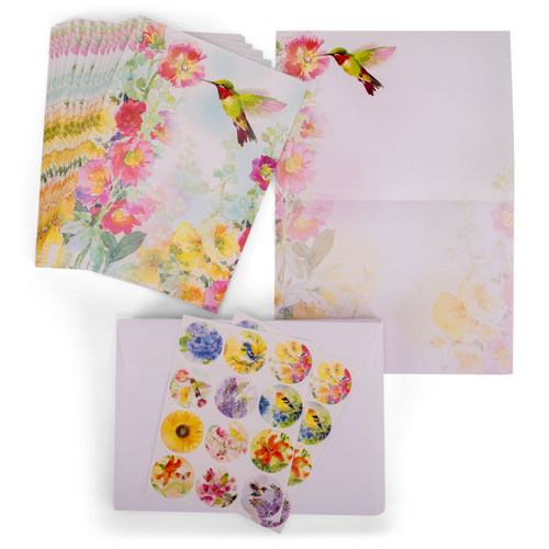 Stationery Set Hummingbird Blank Set