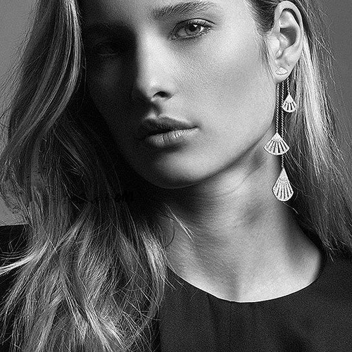 Fan Girl Earrings A Chandelier And Stud Duo