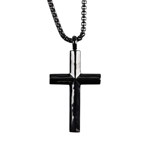 Necklace By His Stripes Mens Cross