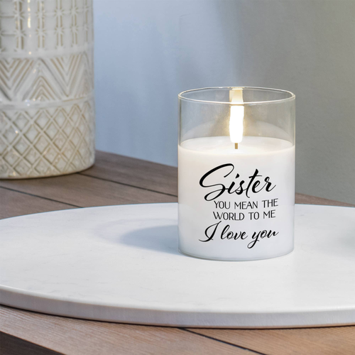 Led Candle Sister You Mean The World 