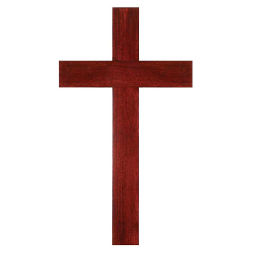 Mahogany Wood Wall Cross