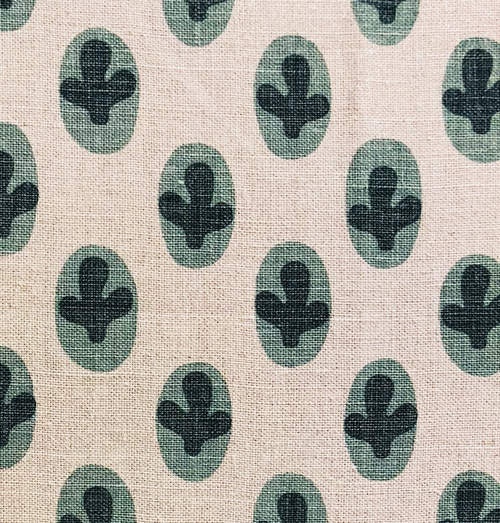 Plutus Cacti Pear in Green and Beige Color Luxury Throw Pillow