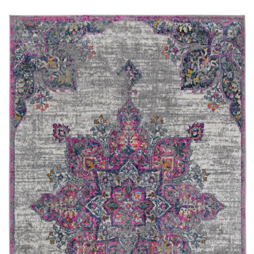 3' X 5' Pink Medallion Power Loom Area Rug
