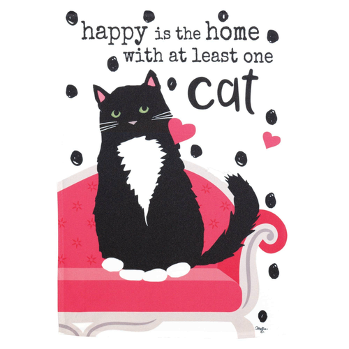 Flag Cat Happy Is The Home 