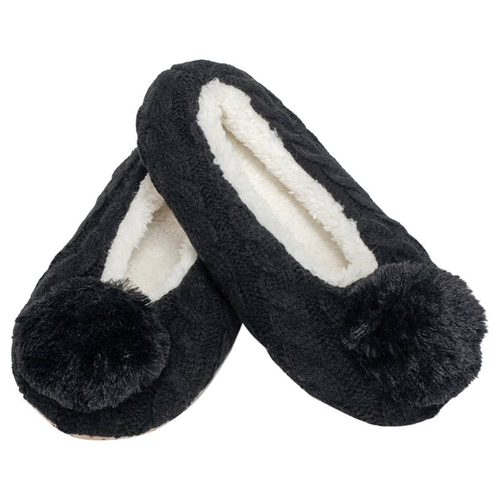 Women's Knit Pom Non Slip Indoor Soft Slipper