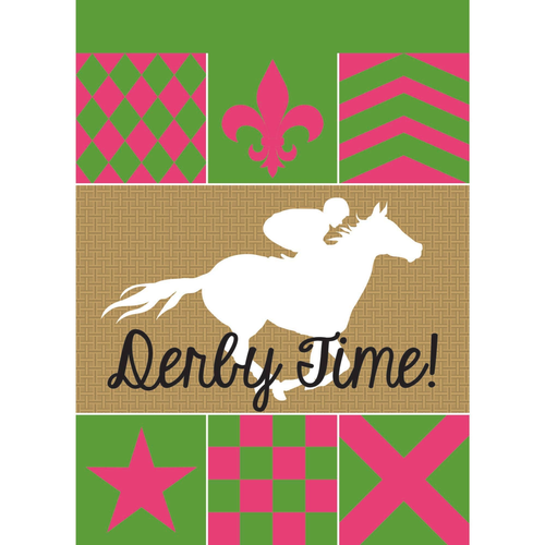 Garden Derby Silks Derby Time Flag