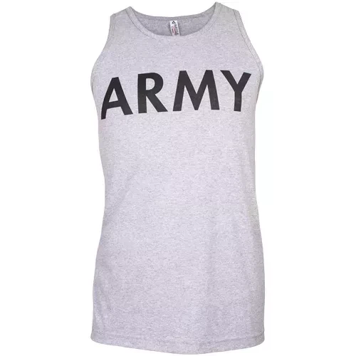 Mens Tank Top Grey - Army