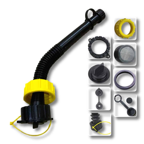 Super Long Flexible Spout with Tons of Accessories - Fits Most Cans & Jugs