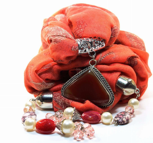 Serengeti Sunset Pendant Scarf