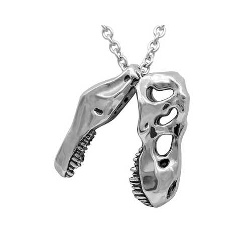 Dinosaur Necklace Mini T-Rex Skull Pendant
