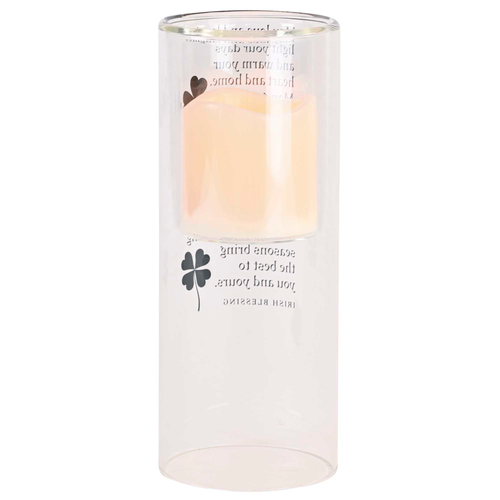 Candleholder Love & Laughter Light 10In