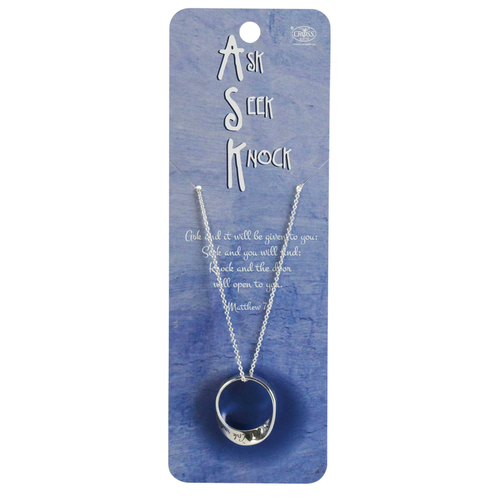 Necklace Wide Mobius 18In Matthew 7:7