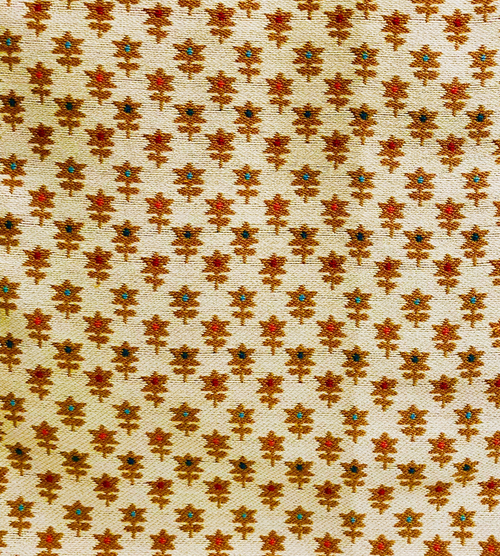 Plutus Rosy Posse Orange and Tan Floral Luxury Throw Pillow