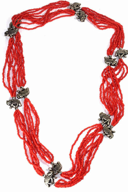 Boho Elephant Charms Necklace