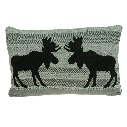 Homeroots Home Decor Lodge Gray Pillow Cover with Poly Insert, 24 x 5 x 16 inches