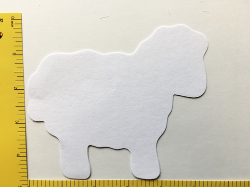 Sheep Single Color Creative Cut-Outs
