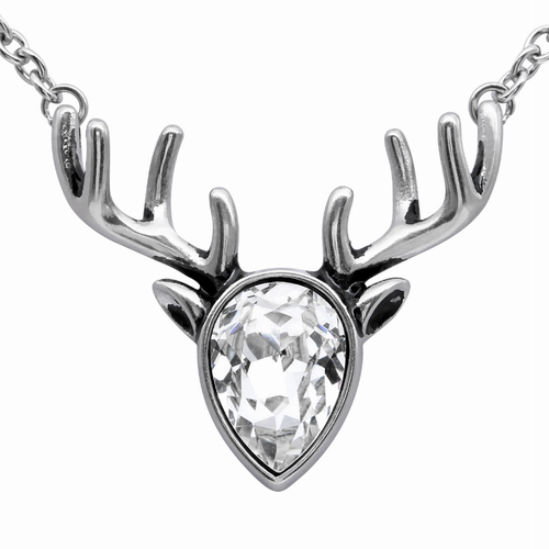 Crystal Reindeer Necklace
