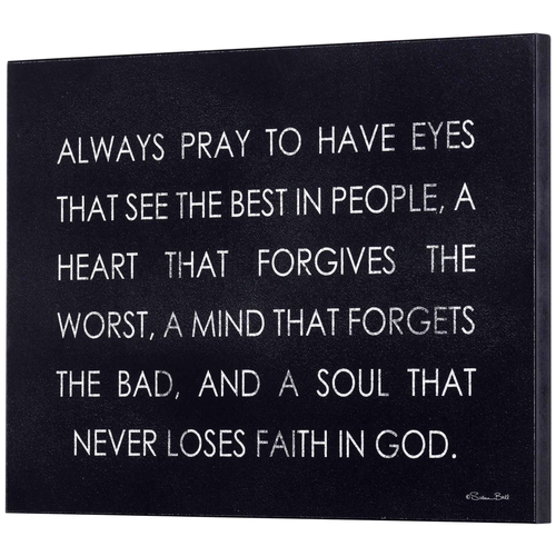 Always Pray To Have Eyes Wall Plaque