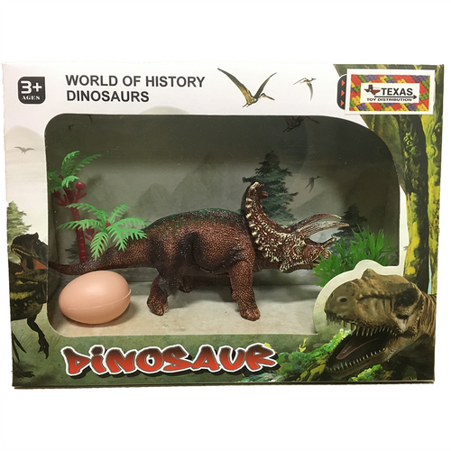 Triceratops Plastic Model in Window Box