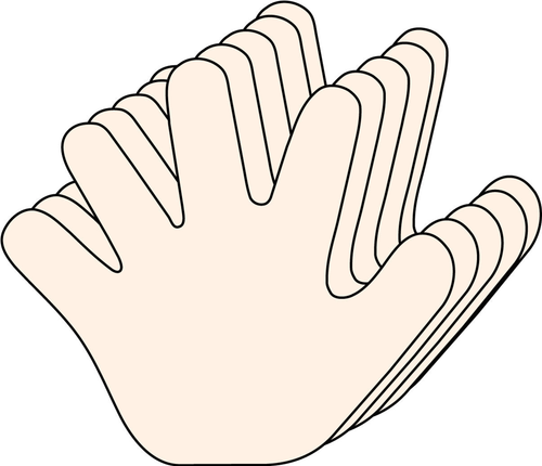 Hand Foam Single Color Creative Cut-Outs
