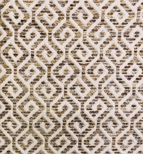 Plutus Omni Truffle Brown Shades Maze Luxury Throw Pillow