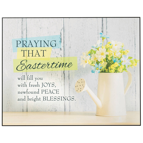 Wall Plaque Praying At Eastertime