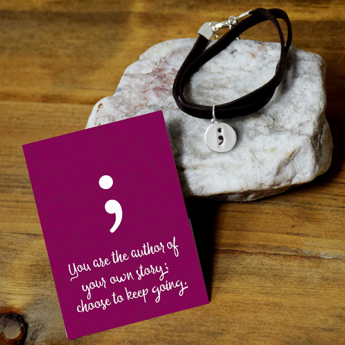 Semi-Colon Bracelet