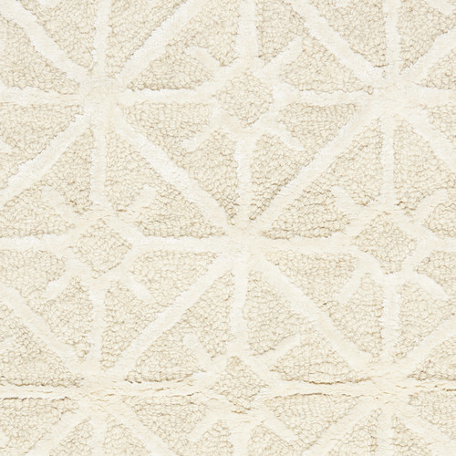 5' x 7' Brown and Ivory Geometric Hand Tufted Area Rug