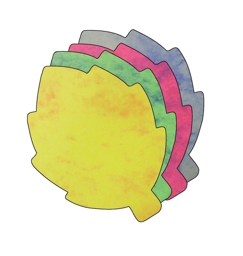 Leaf Marble Assorted Color Creative Cut-Outs