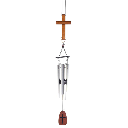 Windchime Cross Engraved Sail 