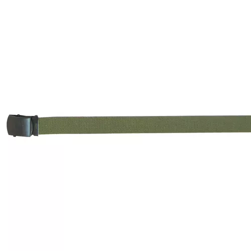 Cotton Web Belt Black Buckle 54"