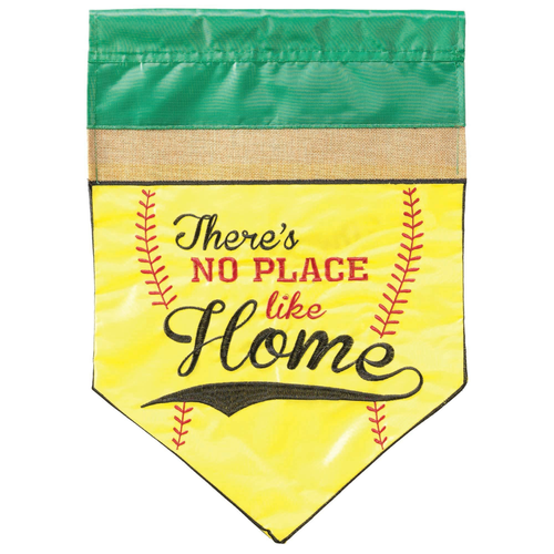 No Place Like Home Softball Burlap