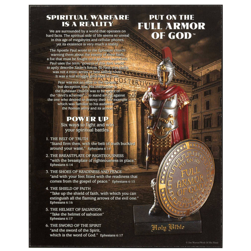 Plaque Wall Full Armor Of God Mdf 