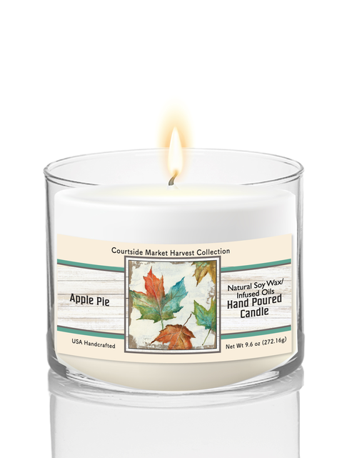 Courtside Market Oak Leafs Soy Wax Candle in Glass Jar