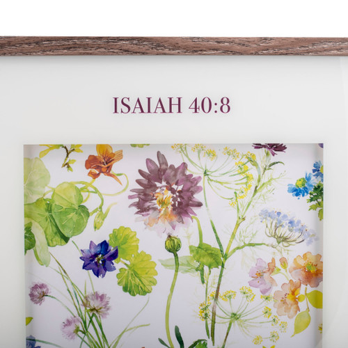 Framed Wall Cutting Garden Isaiah 40:8