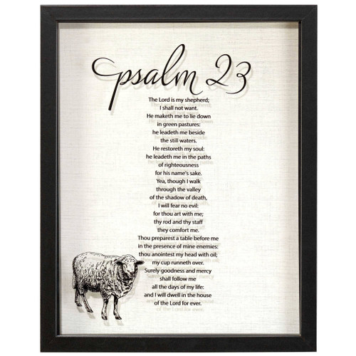Framed Art Lord Is Shepherd Ps 23 
