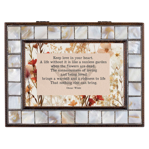 Music Box Mother Of Pearl Love In Heart