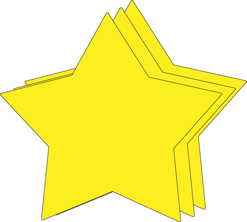 Star Single Color Super Cut-Outs