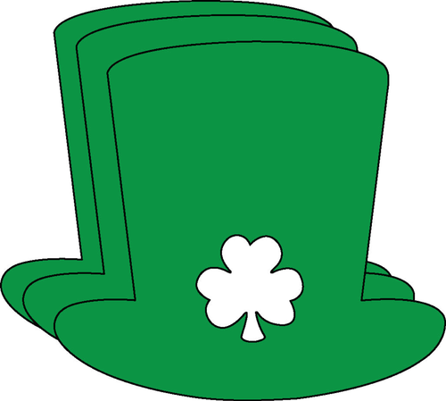 Irish Hat Single Color Creative Cut-Outs
