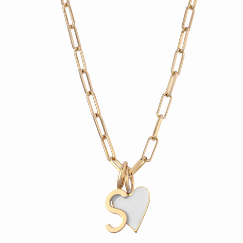 CARA ENAMEL CHARM NECKLACE